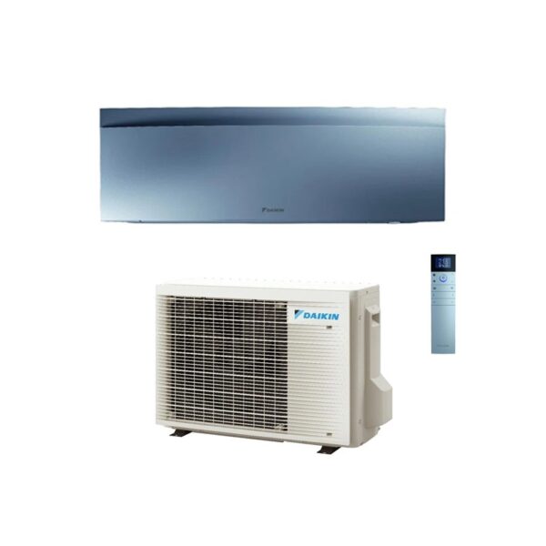 Daikin Emura 3 Argento FTXJ25AS + RXJ25A 9000 BTU Mono Split Inverter Wi-Fi – Argento – Climatizzatore a Parete R-32
