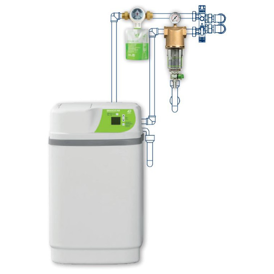 Kit Start Basic BRAVOCAB CD10411 – Cod. 56022060 – Addolcitore 11L con Filtro BRAVO FT312 e Pompa MiniDUE