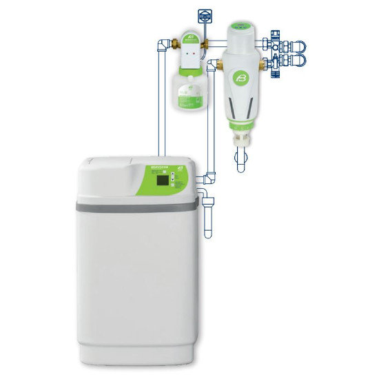 Kit Start Plus BRAVOCAB CD10411 โ Cod. 56022070 โ Addolcitore 11L con Filtro BRAVOMATIC FT030, Pompa BRAVADOS e Acquasil 20/40ยฎ