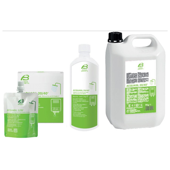Acquasil 20/40 (4 pz da 250 gr) – Anticorrosivo ed Antincrostante – Acqua Brevetti